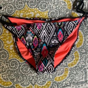 Multi colored bikini bottom